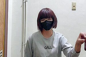 Shemale Attractiveness-legged Transvestite Cums On Her Legs In The Stairwell