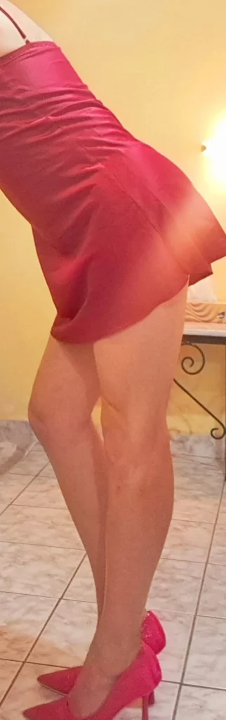 The feel of satin and walking in heels is perfect!